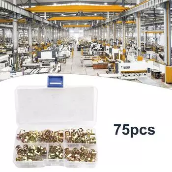 75 шт. пружинные хомуты для мотоцикла, топливный масляный шланг, зажим для трубы, запасной комплект