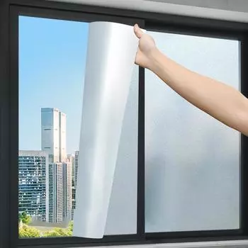 75 см антибликовая пленка для окон, неклейкая, антистатическая, виниловая наклейка на душевое стекло, матовая, солнцезащитная, дверь, фильм 75x100cm