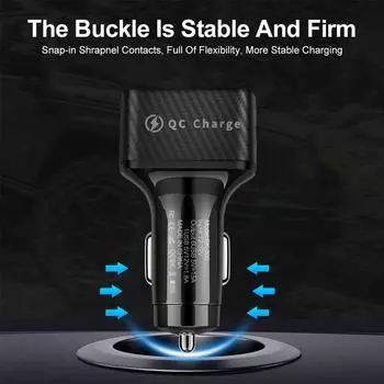 75 Вт 6 USB автомобильное зарядное устройство быстрая зарядка 12 В/24 В телефон зарядное устройство сигарета 14 адаптер 13 автомобиль для iPhone F3T3 White-One size