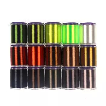 75D тонкая высокопрочная нить для завязывания мух со стандартной шпулькой, вощеная вощеная нить для завязывания мух нимфы, сухих и влажных мух
