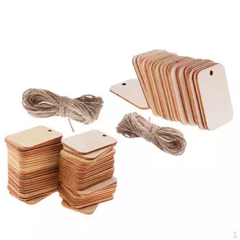 75 шт., натуральные пустые подарочные бирки, деревянная доска для детей, рисование, рисование