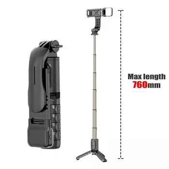 760MM MINI Новая Bluetooth-палка для селфи, выдвижной портативный многофункциональный держатель для мобильного телефона с беспроводным дистанционным управлением затвором