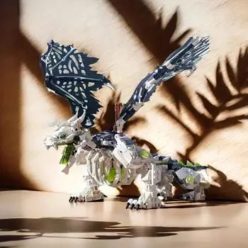 767 шт. Строительные блоки «Дракон и змея», коллекционные игрушки, содержит 8 мини-человечков, подарки на день рождения