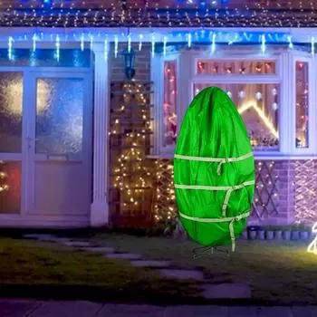 76*152 см водонепроницаемый и пыленепроницаемый прочный вертикальный мешок для хранения рождественской елки с эластичной повязкой