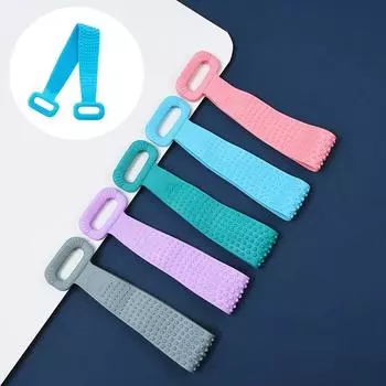 76/90 см силиконовая щетка для тела очищающая щетка для кожи банное полотенце щетка для тела банный пояс массажная ванна отшелушивающая щетка для душа