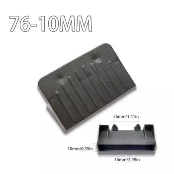 76 мм Пластиковые держатели торцевых заглушек для планок кровати Пластиковые держатели торцевых заглушек Пластиковые черные держатели торцевых заглушек подходят для одинарных, двойных