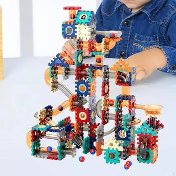 76 предметов гоночная трасса игрушки развивающая игрушка обучающий мяч строительные блоки для девочек 3 лет