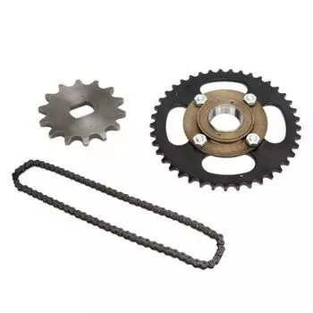 76-звенная цепь беззубчатый маховик 420 41T комплект звездочек 14T комплект передних звездочек для скутеров велосипедов мотоциклов