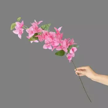 76cm Artificial Plum Blossom 24/51 Heads Silk Flower New Fake Bougainvillea Spectabilis Wedding Pink-24 Heads
