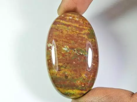 76Cts. Африканский красный кровавый камень овальный кабошон натуральный россыпью драгоценный камень 27X44MM ET-25