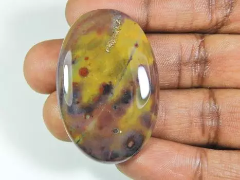 76Cts. Африканский красный кровавый камень овальный кабошон натуральный россыпью драгоценный камень 30X45MM ET-19