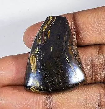 76Cts. Натуральный железный тигровый кабошон россыпью драгоценный камень 27X34X08MM DD-80