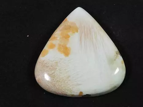 76Cts. Розовый сколоцит груша лечебный кристалл кабошон россыпью драгоценный камень 40X43X7MM SK-2472