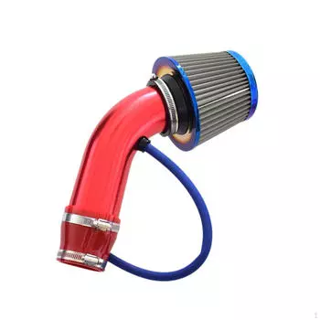 76mm 3 inch Cold Air Intake Kit High Flow Universal Directly Replace Red красный