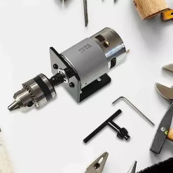775 двигатель постоянного тока, патрон для ручной дрели, кронштейн, принадлежности для DIY, деревообработка, полировка B10 Drill Chuck Set