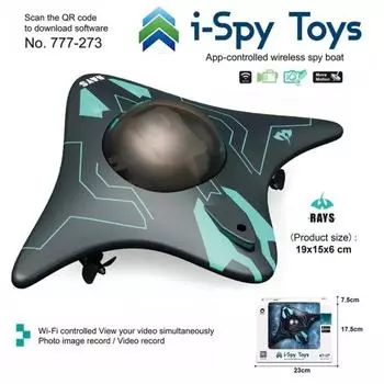 777-273 Мини WIFI RC лодка с HD подводной камерой 6 каналов пульт дистанционного управления приложение лодка беспроводное управление RC default