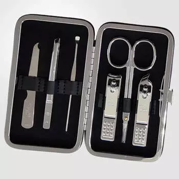 777 Three Seven Silver Кусачки для ногтей, набор из 6 предметов для красоты TS-399VC Сделано в Корее