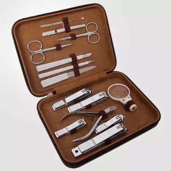 777 Three Seven Silver Кусачки для ногтей, набор из 13 предметов для красоты TS-6500C Сделано в Корее