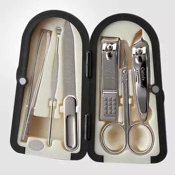 777 Three Seven Silver Кусачки для ногтей, набор из 6 предметов для красоты TS-4000XC Сделано в Корее