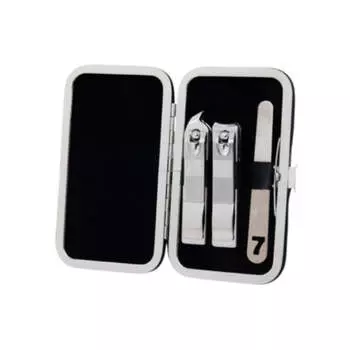 777 Three Seven Silver Nail Clippers 3 Pieces Set KR-351 Made in Korea