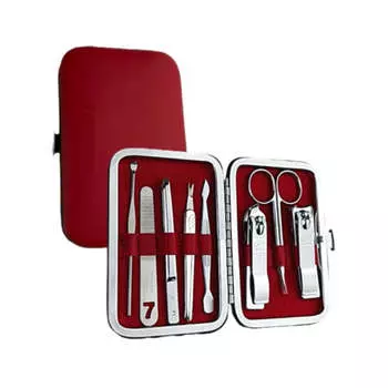 777 Три Семерки Серебряные Кусачки для Ногтей 8 Предметов Набор для Красоты TS-377C Сделано в Корее