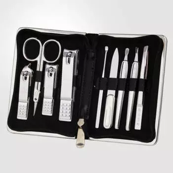 777 Три семи серебряных кусачки для ногтей, косметический набор из 9 предметов TS-940C Сделано в Корее