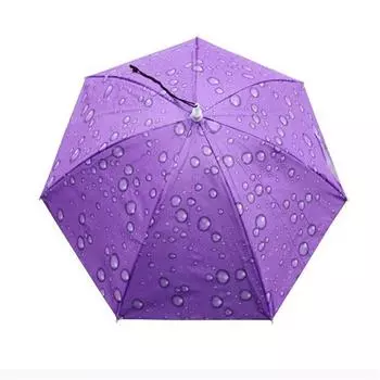 77 см солнцезащитный зонт с креплением на голову, рыболовная шапка, зонтик от солнца, дождевой зонт для рыбалки на открытом воздухе Large camouflage