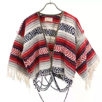 77circa сделано в Японии 7 минут рукав Вязаный жакет Женский Б/у