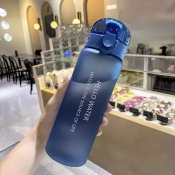 780 мл пластиковая бутылка для воды для питья портативная спортивная чашка для чая, кофе, кухонные инструменты, детская бутылка для воды для школы, прозрачная 780ml прозрачный черный