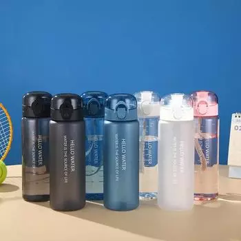 780 мл пластиковая бутылка для воды для питья портативная спортивная чашка для чая/кофе прозрачная герметичная матовая бутылка для питья 780ml