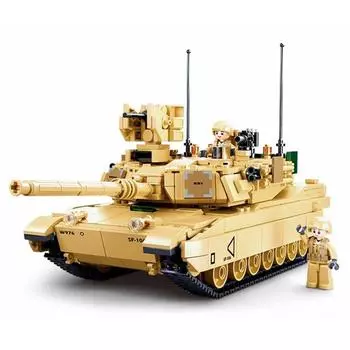 781 шт. армейский танк Модель M1A2 Sep V2 Abrams Building Block Детские кирпичи Игрушки Конструкторы
