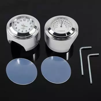 78 1 мотоциклетный руль крепление часы циферблат и термометр температура белый