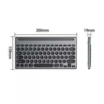78 клавиш Bluetooth+2.4G 2-режимная беспроводная клавиатура и мышь набор слот для карты держатель Type-C зарядная клавиатура для настольного компьютера ноутбука ПК телефона