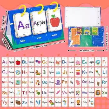 78 Настольных карточек с алфавитом, Распознавание слов, Раннее обучение, Графическое образование, Взаимодействие родителей и детей, Трехмерные карточки