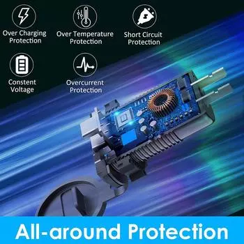 78 Вт быстрая зарядка автомобильного телефона зарядное устройство PD+QC3.0 3 порта USB быстрая зарядка прикуривателя адаптер гнездо для iPhone Xiaomi Samsung