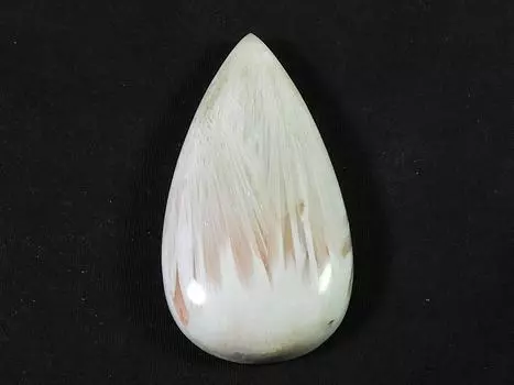 78Cts. Розовый сколоцит груша лечебный кристалл кабошон россыпью драгоценный камень 27X48MM SK-2467