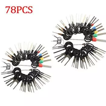 78PCS Wire Terminal Removal Tool Car Electrical Wiring Crimp Connector Pin Kit