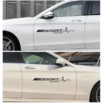 78X 11.5См Гоночные Виниловые Наклейки Наклейки На Двери Автомобиля Для W204 W205 C63 C117 W176 A45 Cla45