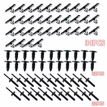 78x Car Push Retainer Pin Rivet Fasteners Clips Kit for 2007-17 Jeep Wrangler JK