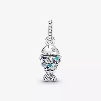 799428C01 Подвеска Pandora Blue Sequin Fish