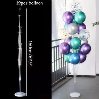 7/11/19 Tube Balloon Holder Balloons Stand Column Confetti Balloon Kids Birthday Party Baby Shower Wedding Decoration Supplies As photo