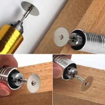 7/11 шт. отрезной диск из нержавеющей стали с 2 шт. 3 мм оправкой для вращающихся инструментов Dremel 16 18 22 25 32 мм отрезной диск