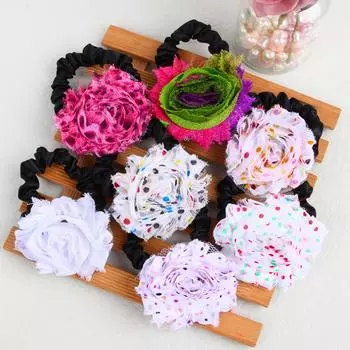 7/14 шт. Милые резинки для волос с цветами для девочек, держатель для хвостика, эластичные резинки для волос, детские аксессуары для волос, цветочная резинка для волос, головной убор для маленьких девочек