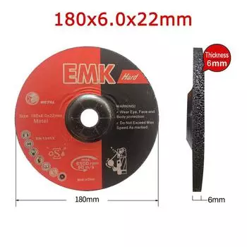 7 180x6x22 мм нержавеющий отрезной диск для шлифовального круга, абразивный шлифовальный круг для полировальных машин