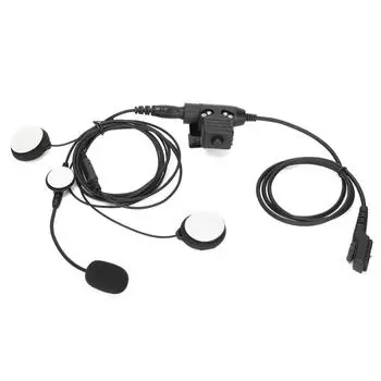 7,1 мм гарнитура для шлема двусторонняя мотоциклетная гарнитура с U94 PTT для Hytera PD780 PD785 PD788