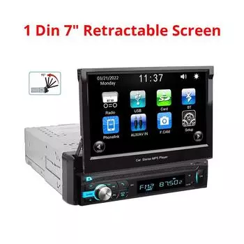 7 1Din для универсального автомобильного радио MP5 сенсорный экран DVD видео мультимедийный плеер поддержка Mirror Lin-k BT SWC FM камера стерео