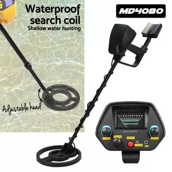 7.2-9В 150мА MD-4080 Подземный детектор золота Металлоискатель Длина регулируемая Искатель сокровищ Портативный детектор охотника черный