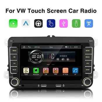 7 2 Din HD Car Media Video RDS Airplay Car Radio CarPlay Android Auto Stereo Audio для Volkswagen/Seat/Skoda/Passat/Golf/Polo