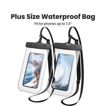 7,2-дюймовый водонепроницаемый чехол для телефона IPX8, защитный чехол, универсальная сумка для плавания