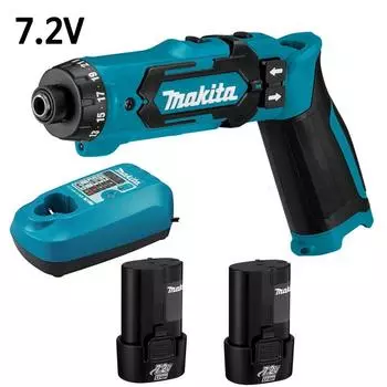 [7,2 В] Аккумуляторная дрель-шуруповерт Makida DF012DSE [набор из 2 шт., 1,5 Ач]